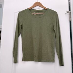 Olive Green Long Sleeve Top
